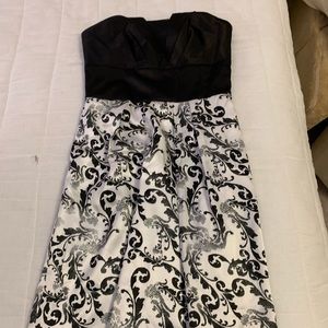 Black and white dress